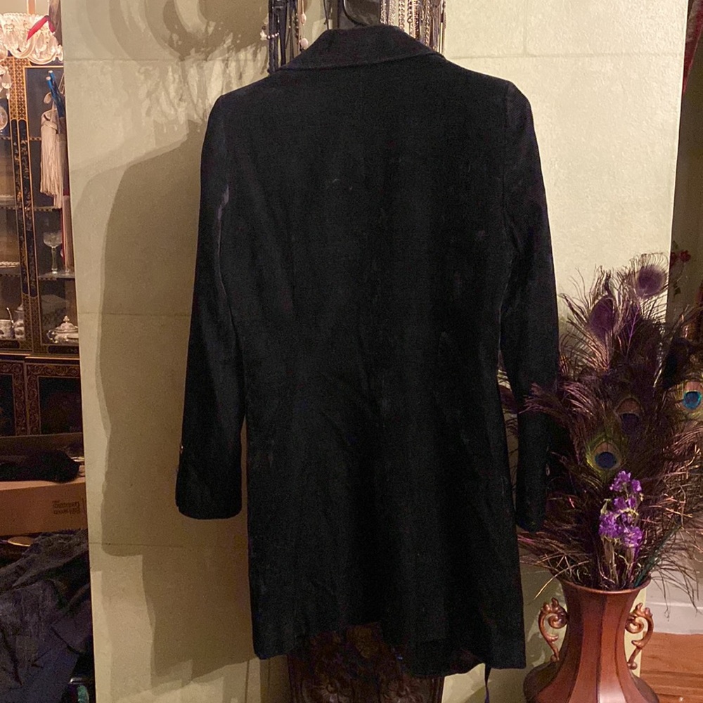 Ann Demeulemeester black thin cut velvet blazer - Picture 3 of 5